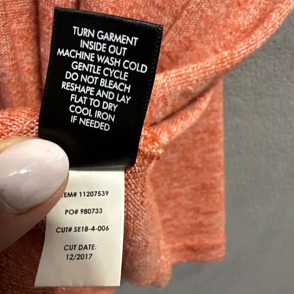 Torrid Open Front Knit Cardigan Light Sweater Short Sleeve Plus Size 5X Coral - Picture 5 of 9